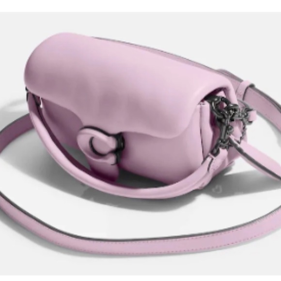 COACH Pillow Tabby Shoulder Bag 18 Ice Purple - Picture 3 of 4